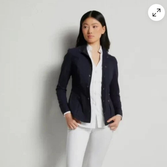 Anatomie Embossed Jane Lightweight packable Travel Jacket | Dark Navy | Large - Picture 1 of 16
